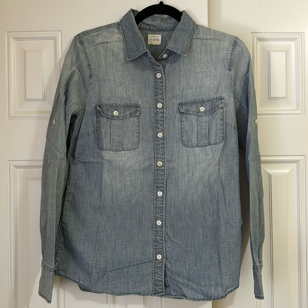 J.Crew Chambray Button Up Shirt